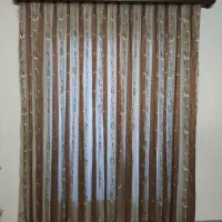 ۴عدد پرده به همراه کتیبه و میله پرده