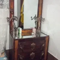 تخت و دراور آینه|تخت و سرویس خواب|کاشمر, |دیوار