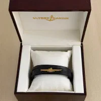 فروش دستبند چرم با پلاک طلا