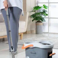 سطل و تی شور پدالی چرخشی|لوازم نظافت|مشهد, زمرد|دیوار