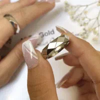 حلقه ست نقره و استیل سبک و طرح طلا رسید|بدلیجات|کرج, گلشهر|دیوار