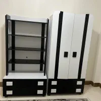 سرویس چوب شامل تخت خوشخواب کمد کتابخانه  میز تحریر