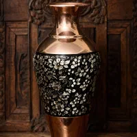 گلدان الماس تراش مسی