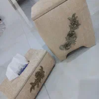 جای سطل و دستمال مخمل|صنایع دستی و سایر لوازم تزئینی|ساری, |دیوار