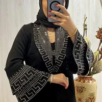 مانتو شلوار مجلسی آستین کلوش ورساچ اعلا|لباس|خوی, |دیوار
