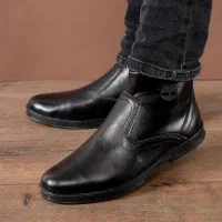 نیم بوت مردانه مشکی مدل Rad