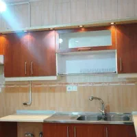 سه متر وهشتاد سانتیمتر کابینتmdfسالم با هود و سینک