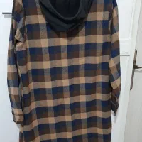 مانتو کلاه دار چار خونه ای پاییزه|لباس|بهارستان, |دیوار