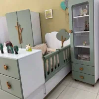 سرویس تخت و کمد نوزاد مدل شاخک سرویس کودک شاخک