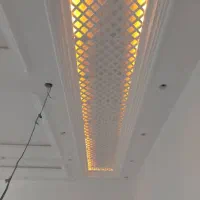 سفید کاری ساده و نور مخفی گچکار گچکار