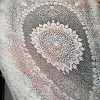 فرش ۹ متری ۱۲۰۰ شانه وینتیج طوسی