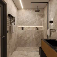 طراحی داخلی و نما + شبیه‌سازی سه‌بعدی (3D Design)|خدمات پیشه و مهارت|رشت, معلم|دیوار