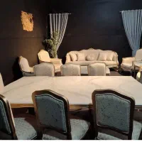 مبل کوئین فرانسوی سه گل|مبلمان خانگی و میز عسلی|چهاردانگه (تهران), |دیوار