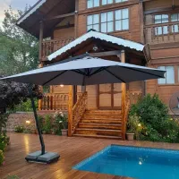 سایبان چتری پایه دار تاشو نوین مهر