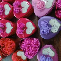 باکس قلب فلزی(داخل گل)مناسب ولنتاین