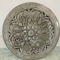 سینی مسی قلمکار  ۲  عدد