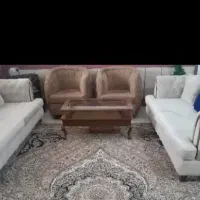 هشت نفره چستر کرم و قهوه ای  شیک