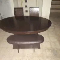 میز و صندلی غذاخوری چوب روسی ضد آب و ضد خش|میز و صندلی غذاخوری|تهران, دولاب|دیوار