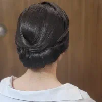 خدمات شینیون مو.با کمترین هزینه فقط و فقط ۳۰۰|خدمات آرایشگری و زیبایی|اصفهان, خوراسگان|دیوار
