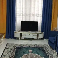 پرده مخملی دورنگ