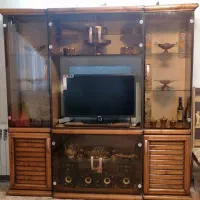 میزتلویزیون چوبی دکوردار ۳تیکه