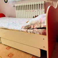 سرویس خواب کامل نوجوان با تشک و کمد|تخت و سرویس خواب|یزد, |دیوار