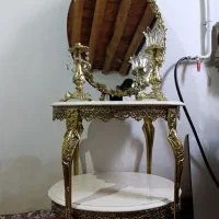 آینه شمعدان برنزی