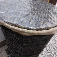 سبد لباس حصیری