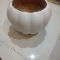 گلدان سفالی بزرگ سالم