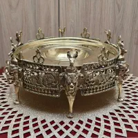 منقل تمام برنج طرح شیر|کلکسیون اشیاء عتیقه|اصفهان, نقش جهان|دیوار
