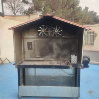 منقل بزرگ کباب پز کبابی بناب جگرکی فن دار سیخ