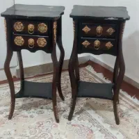 میز تلفن چوبی