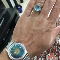 انگشتر توپاز و ساعت وستن واچ کوکی