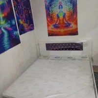 تخت خواب با تشک و کفی نو