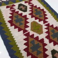 گلیم سنتی  دستباف  تمام پشم  نو