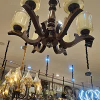 لوستر چوبی|لوستر و چراغ آویز|مشهد, توس (بلوار توس)|دیوار