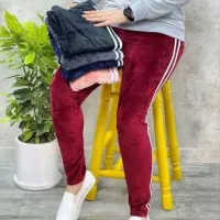 شلوار مخمل خط دار