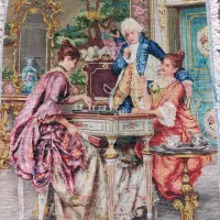 تابلوفرش فرانسوی شطرنج باز|تابلو فرش|مشهد, بهاران|دیوار