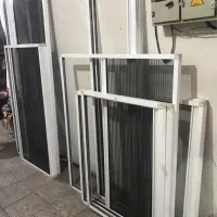 توری آلومینیوم پلیسه پنجره یو پی وی سی upvc