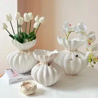 گلدان پینترستی پفکی  مناسب جهیزیه ،هدیه و کادو