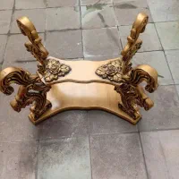 ۳عدد میزعسلی باشیشه ۸میل دودی سالم در حد نو