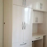 کمددیواری کرمی روشن خط دار ام دی اف اصل...