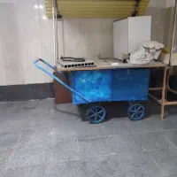 گاری چهارچرخ فلزی سالم و مقاوم