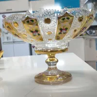 سرویس پزیرایی ۲۴ پارچه کریستال طلاکوب