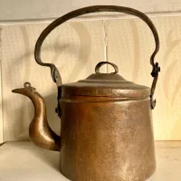 کتری مسی عتیقه ۱۲۰ ساله ، سالم و کلکسیونی