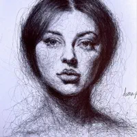 نقاشی با خودکار|تابلو، نقاشی، عکس|کازرون, |دیوار