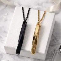 ست گردنبند مدل عشق مکعب کد6473