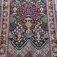 قالیچه دستباف طرح اصیل گلدانی