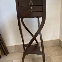 میز تلفن چوبی