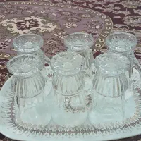 استکان پایه دار و پیش دستی چینی|ظروف سرو و پذیرایی|نظرآباد, رسالت|دیوار